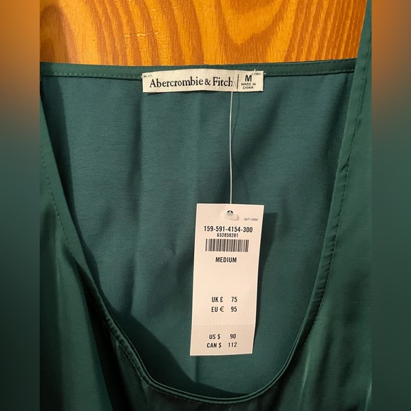 NWT Abercrombie satin slip midi dress. - Picture 7 of 7